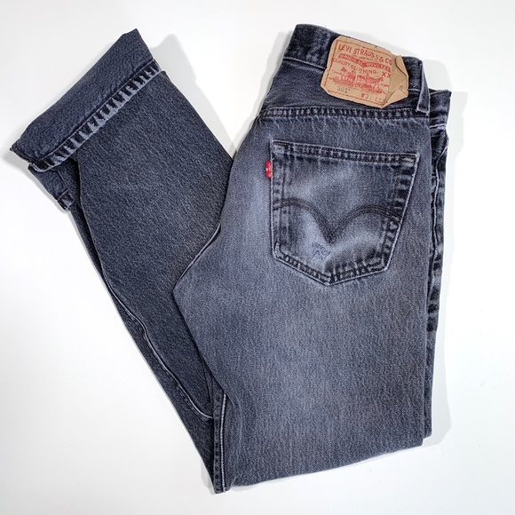 Levi's Denim - Levi's | Grey 501 Button Fly High Rise Mom Jeans